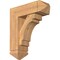 Ekena Millwork Merced Arts and Crafts Smooth Bracket w/ Offset Brace, Western Red Cedar, 7 1/2"W x 22"D x 26"H BKT0806X22X26MRC03SWR - alternate 1
